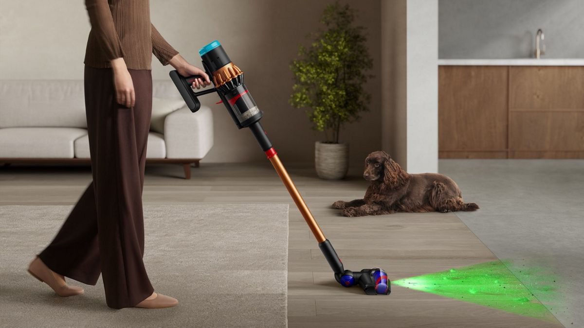 Nettoyage d'un tapis avec le Dyson V16 Piston Animal