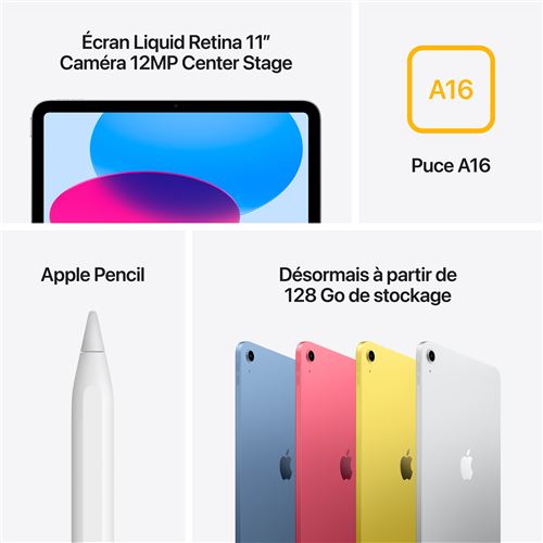iPad A16 Bleu — vue 7