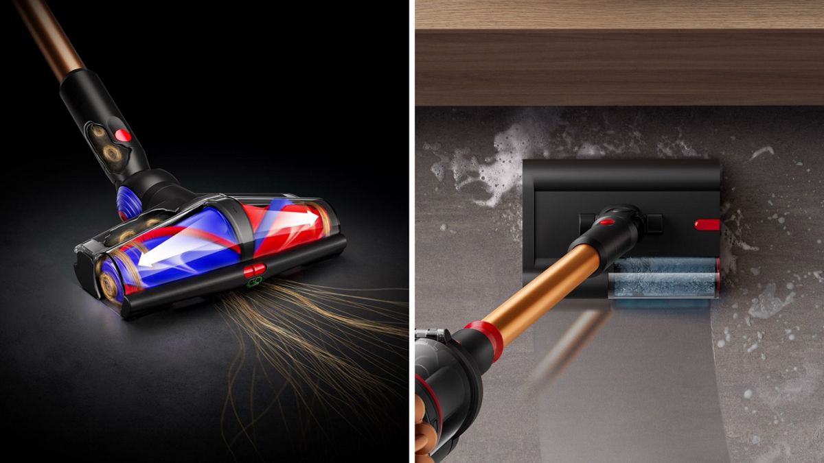 La brosse All Floor Cones Sense démêle les cheveux et éclaire la poussière