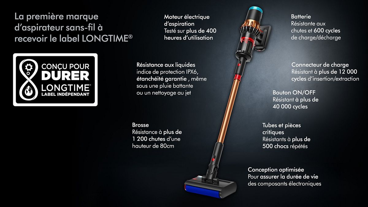 Caractéristiques clés du Dyson V16 Piston Animal Submarine™