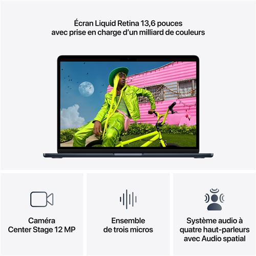 MacBook Air M5 Minuit — vue 5